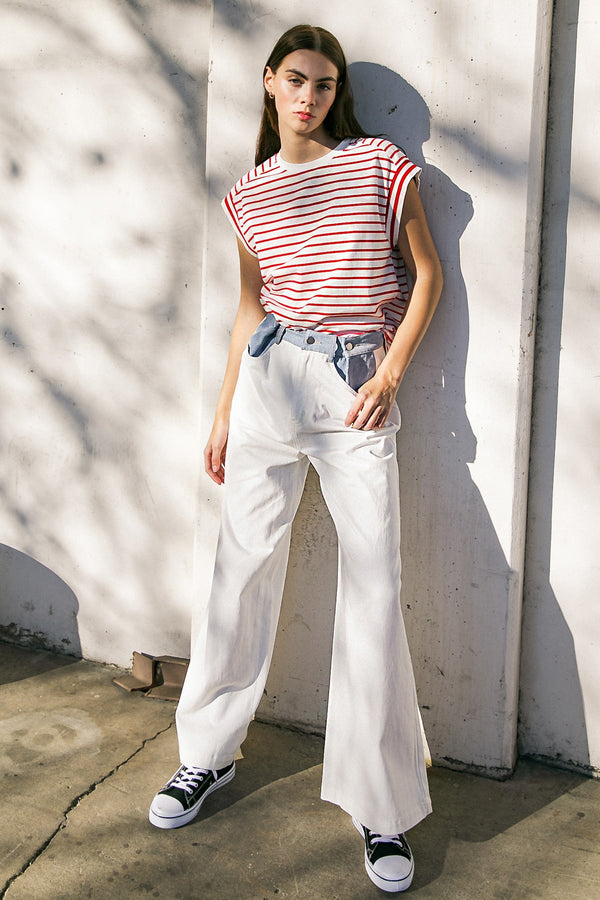 claim-to-fame-denim-twill-pants Flying Tomato-Sophia's StylePANTS-1